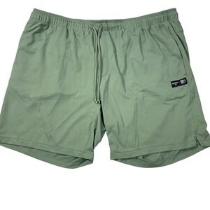 Rhone Retro Session Shorts Mens XXL Green Athletic Stretch Running Lounge 8 Inch
